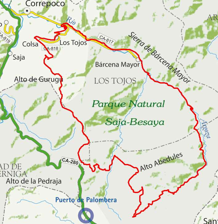 Mapa route 16a