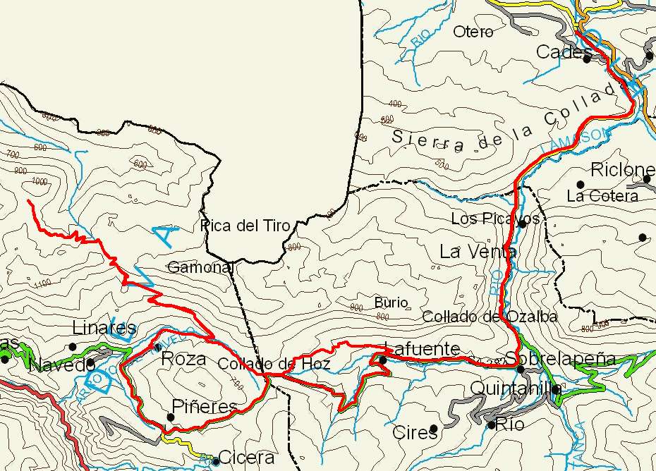 mapa ruta 50