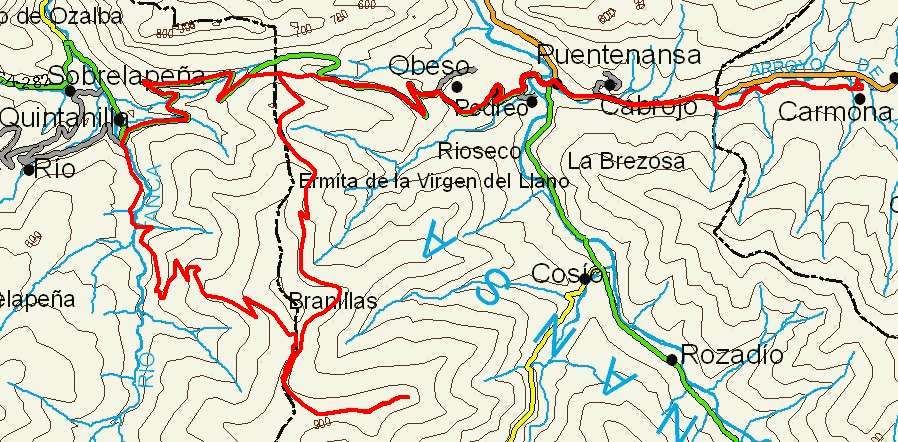 mapa ruta 68