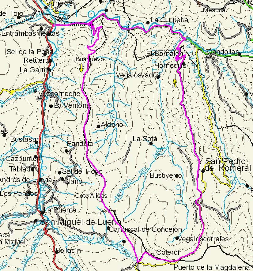 mapa route 110