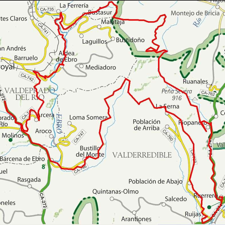 Mapa ruta 13
