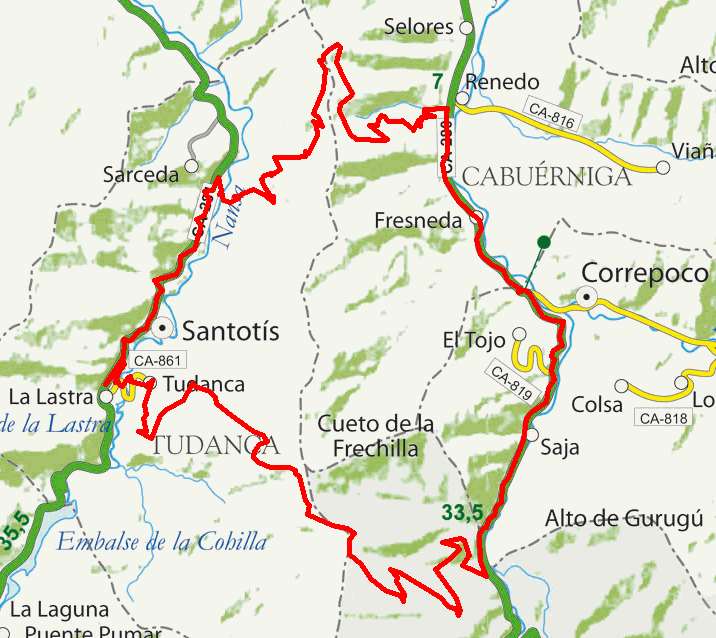 Mapa ruta 15