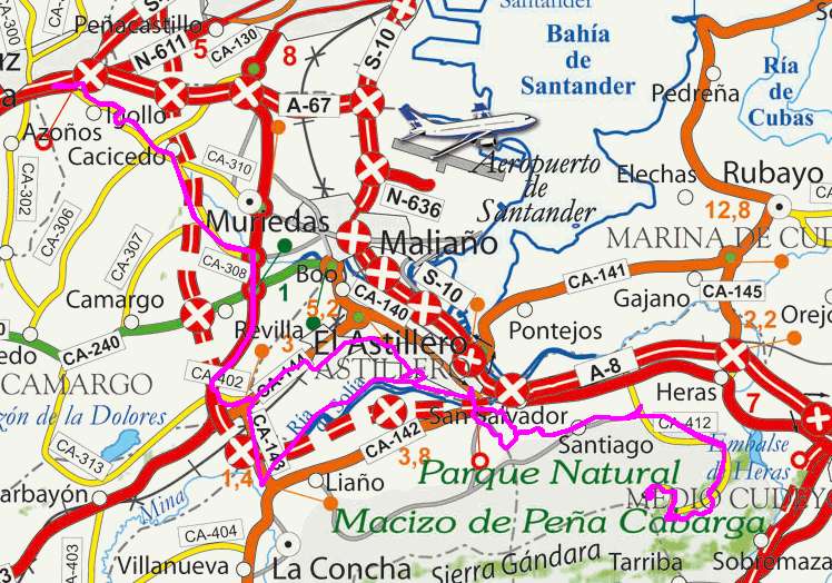 map route 36