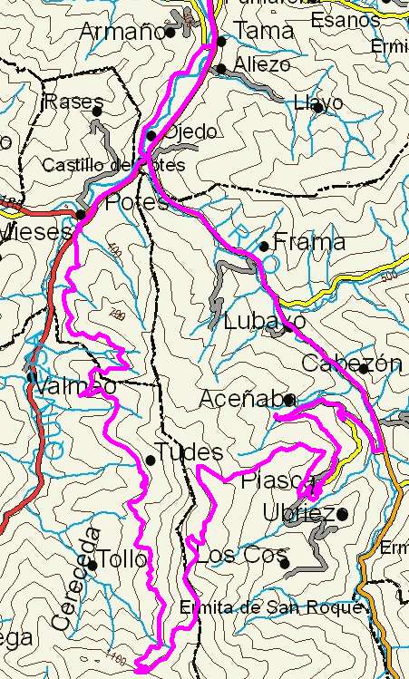 mapa route 40