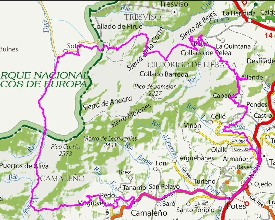 mapa ruta 48