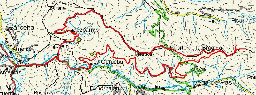 Mapa route 58a