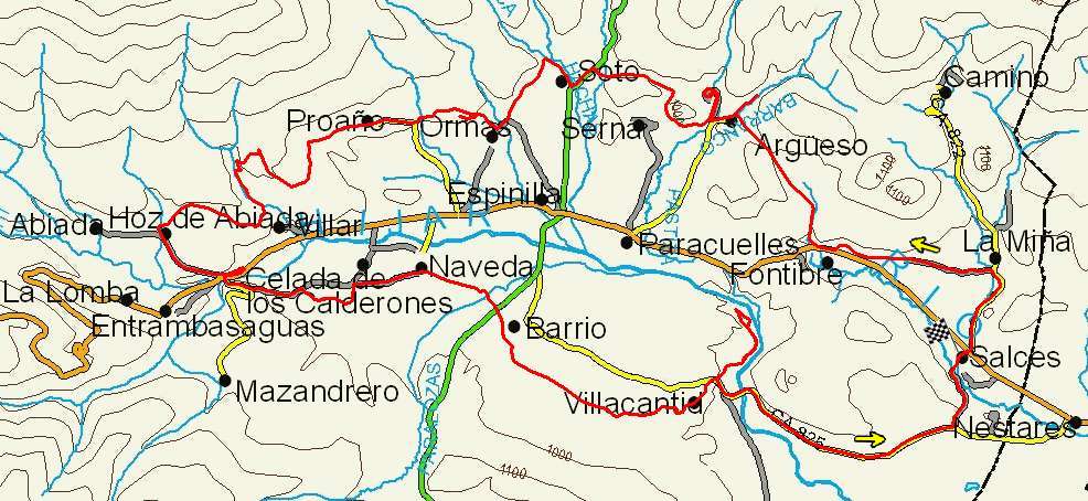 Mapa route 70
