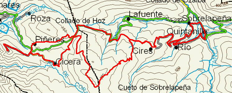 mapa ruta 8b